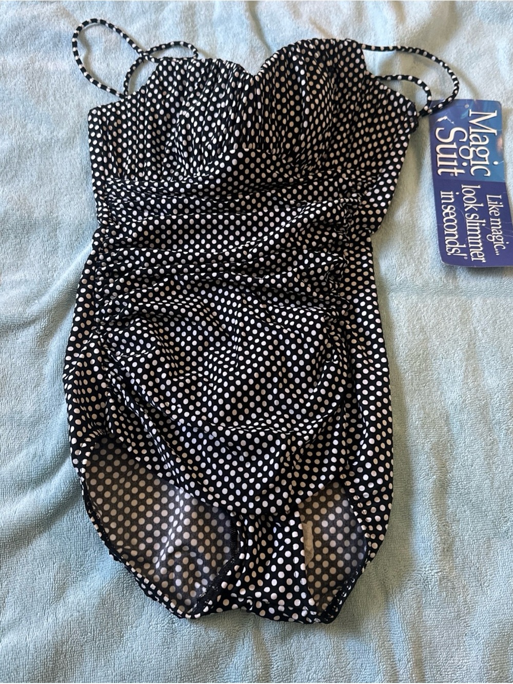 Magicsuit Black & White Polka Dot One-Piece Swimsuit